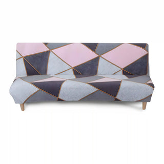 Housse de clic-clac design - Decorum Rose clair sur fond gris