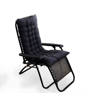 Housse de chaise longue - Ambiance Noir sur fond gris