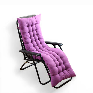 Ambiance - Housse de chaise longue Violet sur fond gris