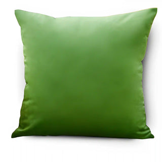 Triumph - Housse de coussin en Velours Vert pomme sur fond gris