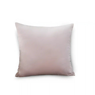 Triumph - Housse de coussin en Velours Rose clair sur fond gris