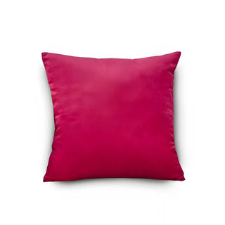 Triumph - Housse de coussin en Velours Rose sur fond gris