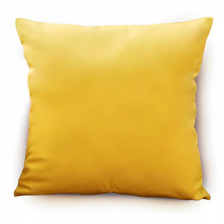 Triumph - Housse de coussin en Velours Jaune sur fond gris