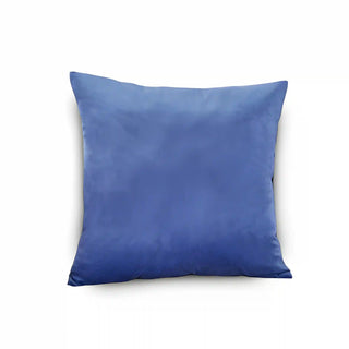 Housse de coussin en Velours - Valeska Bleu majorelle sur fond gris