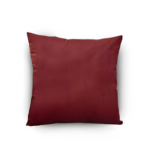 Triumph - Housse de coussin en Velours Bordeaux sur fond gris