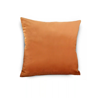 Housse de coussin en Velours - Valeska Orange 50x50cm sur fond gris