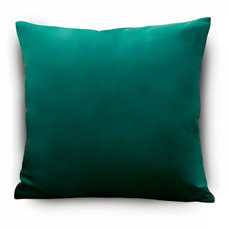 Triumph - Housse de coussin en Velours Vert bouteille 50x50cm sur fond gris