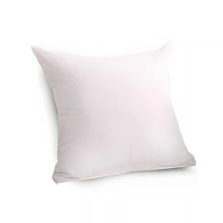 Triumph - Housse de coussin lisse Blanc sur fond gris