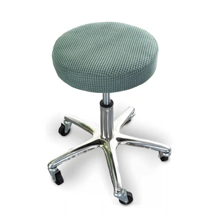 Housse de Tabouret en Jacquard - Ferelis Vert sur fond gris