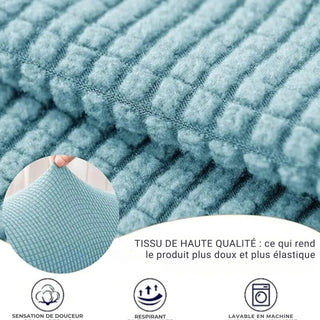 Protège Accoudoirs pour Fauteuil en Jacquard - Eclat sur fond gris