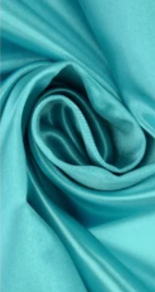 Taie d'oreiller en Satin Turquoise sur fond gris