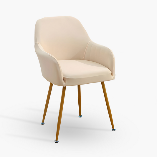 Opaline - Housse de chaise avec accoudoir lisse sur fond gris