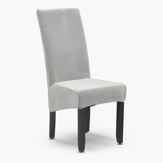 Radiance - Housse de chaise XL en Velours sur fond gris