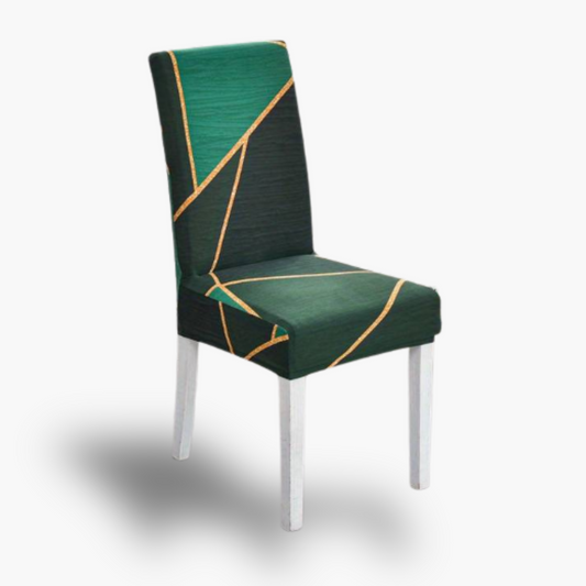 Laura - Housse de chaise classique Design sur fond gris