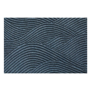 Tapis d'Entrée - Ferania Bleu sur fond gris