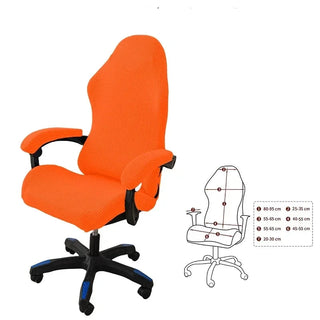 Housse de Chaise Gaming en Jacquard - Astra Orange sur fond gris