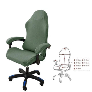 Housse de Chaise Gaming en Jacquard - Astra Vert sur fond gris