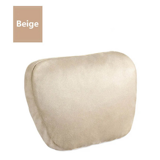 Mona - Coussin d'Appuie Tête en Velours Beige sur fond gris