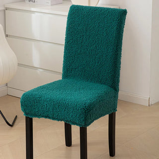 Housse de chaise classique Moumoute - Myrelis Vert sur fond gris