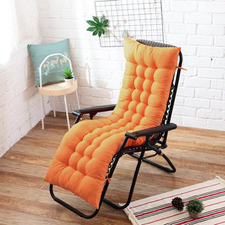 Ambiance - Housse de chaise longue Orange sur fond gris