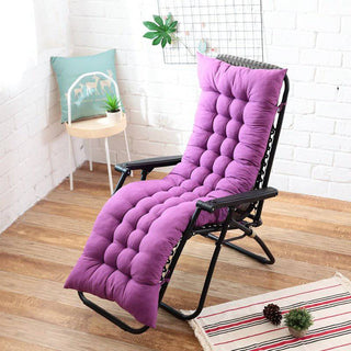 Ambiance - Housse de chaise longue Violet sur fond gris