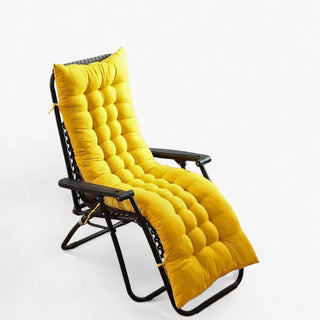 Ambiance - Housse de chaise longue Jaune sur fond gris