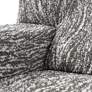 Universo - Housse de canapé Gris clair en Microfibre design Gris clair 3 Places - 175-230 cm sur fond gris