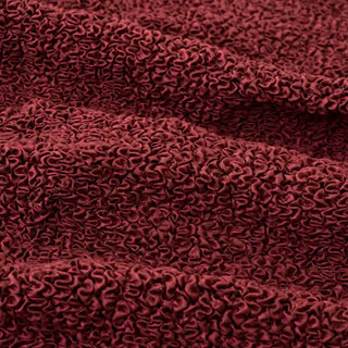 Mediterraneo - Housse de canapé Rouge en Microfibre Rouge 3 Places - 175-230 cm sur fond gris