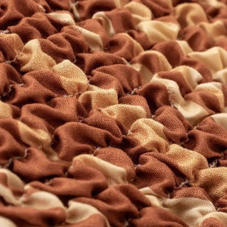 Universo - Housse de canapé d'angle à gauche Terracotta en Microfibre design Terracotta Microfibre design Angle à gauche - 180-370 cm sur fond gris