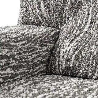 Universo - Housse de canapé Gris clair en Microfibre design Gris clair 2 Places - 120-170 cm sur fond gris