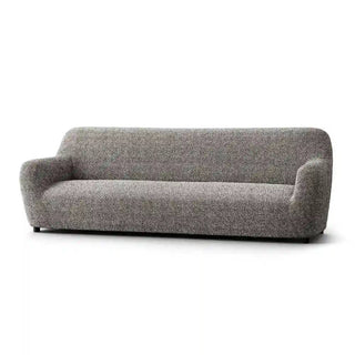 Mediterraneo - Housse de canapé Gris en Microfibre Gris 4 Places - 235-310 cm sur fond gris