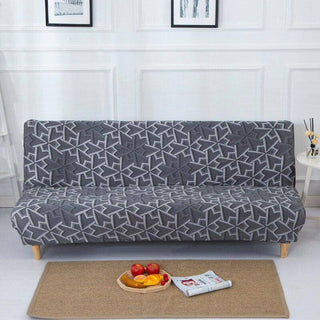 Housse de clic-clac design - Decorum Gris flocon sur fond gris