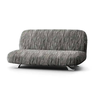 Universo - Housse de clic-clac Gris clair en Microfibre design Gris clair Clic-Clac - 150-210 cm sur fond gris