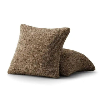 Mediterraneo - Housse de coussin Brun clair en Microfibre Brun clair sur fond gris