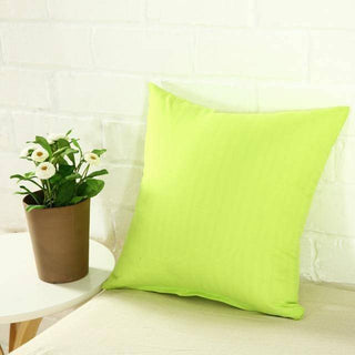 Housse de coussin lisse - Triumph Vert clair sur fond gris