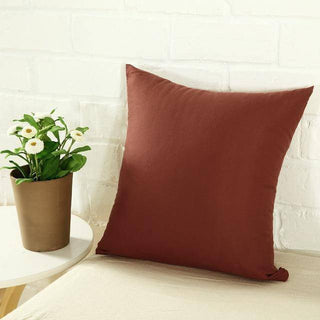 Housse de coussin lisse - Triumph Café sur fond gris