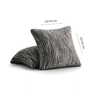 Universo - Housse de coussin en Microfibre design Gris clair sur fond gris