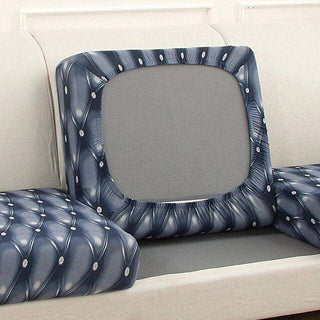 Housse de coussin de canapé Design - Matelassé sur fond gris