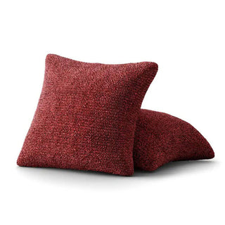 Mediterraneo - Housse de coussin Rouge en Microfibre Rouge sur fond gris