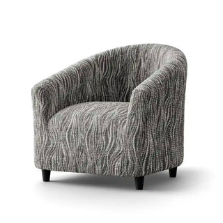 Universo - Housse de fauteuil Cabriolet Gris clair en Microfibre design Gris clair Fauteuil Cabriolet - 50-75 cm sur fond gris