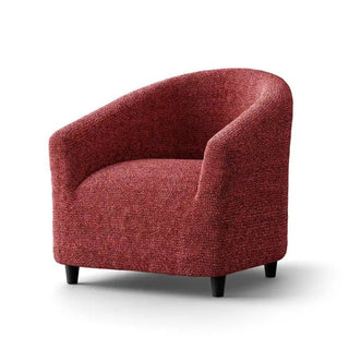 Mediterraneo - Housse de fauteuil Cabriolet Rouge en Microfibre Rouge Fauteuil Cabriolet - 50-75 cm sur fond gris