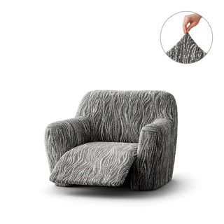 Universo - Housse de fauteuil inclinable en Microfibre design sur fond gris