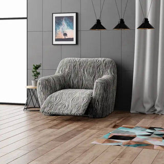 Universo - Housse de fauteuil inclinable en Microfibre design sur fond gris