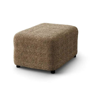 Mediterraneo - Housse de pouf/repose-pied Brun clair en Microfibre Brun clair sur fond gris