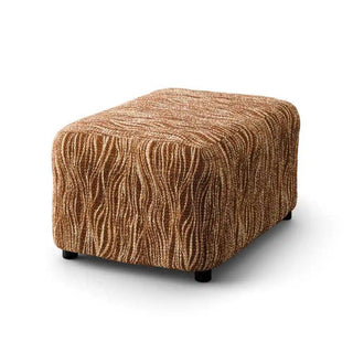 Universo - Housse de pouf/repose-pied en Microfibre design sur fond gris