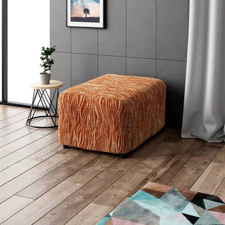 Universo - Housse de pouf/repose-pied en Microfibre design sur fond gris