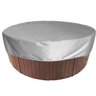 Housse de Spa rond - Cyralia Silver sur fond gris