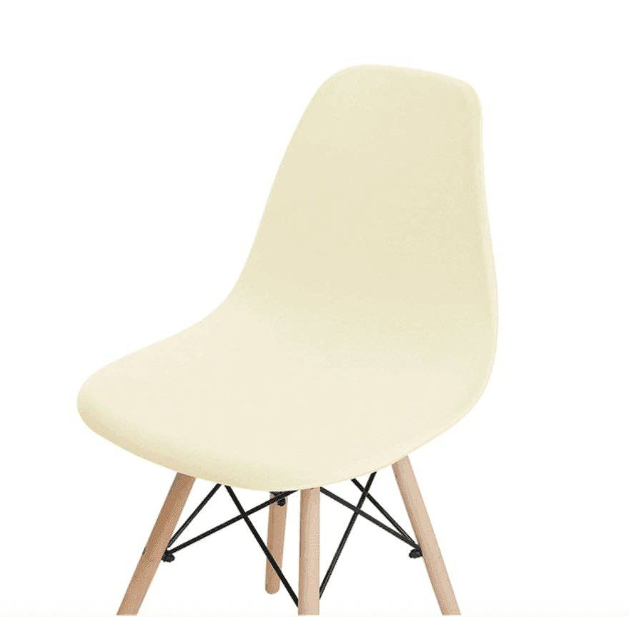 Housse de chaise design sans accoudoir lisse - Monica - Atelier de la housse