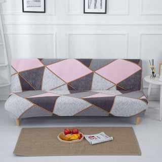 Decorum - Housse de clic-clac design Rose clair sur fond gris