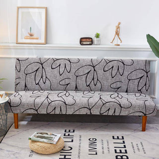 Housse de clic-clac design - Decorum Cœur noir sur fond gris